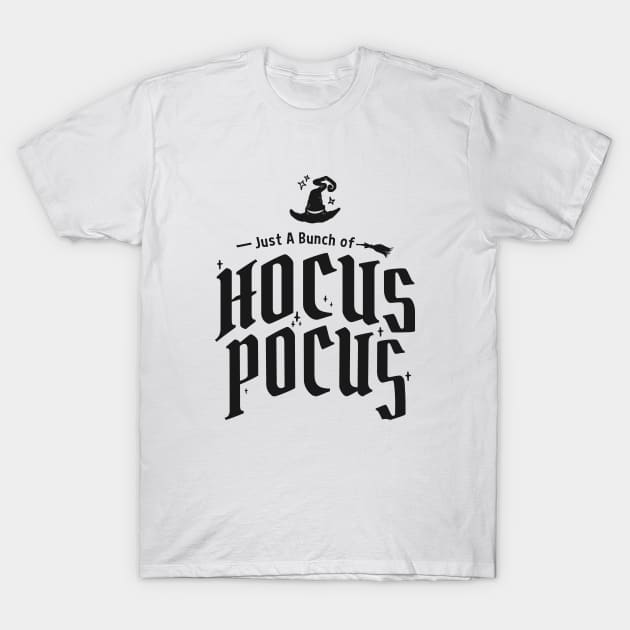 Just A Bunch of Hocus Pocus Funny Halloween Witches T-Shirt by Fitastic